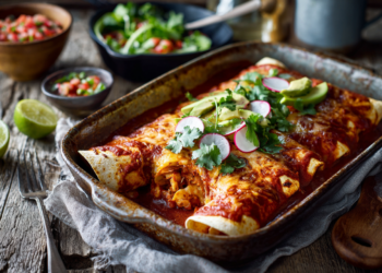 Healthy Paleo Chicken Enchiladas