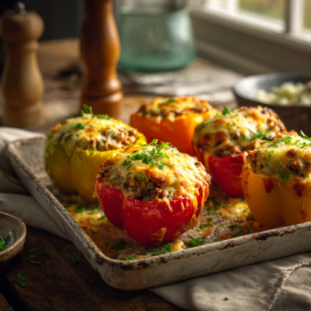 Cheesy Stuffed Peppers Recipe