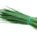Bundle Of Fresh Leaves Of Chives Isolated On White
