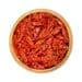 Sun Dried Tomatoes, Julienne Strips In A Wooden Bowl, From Above
