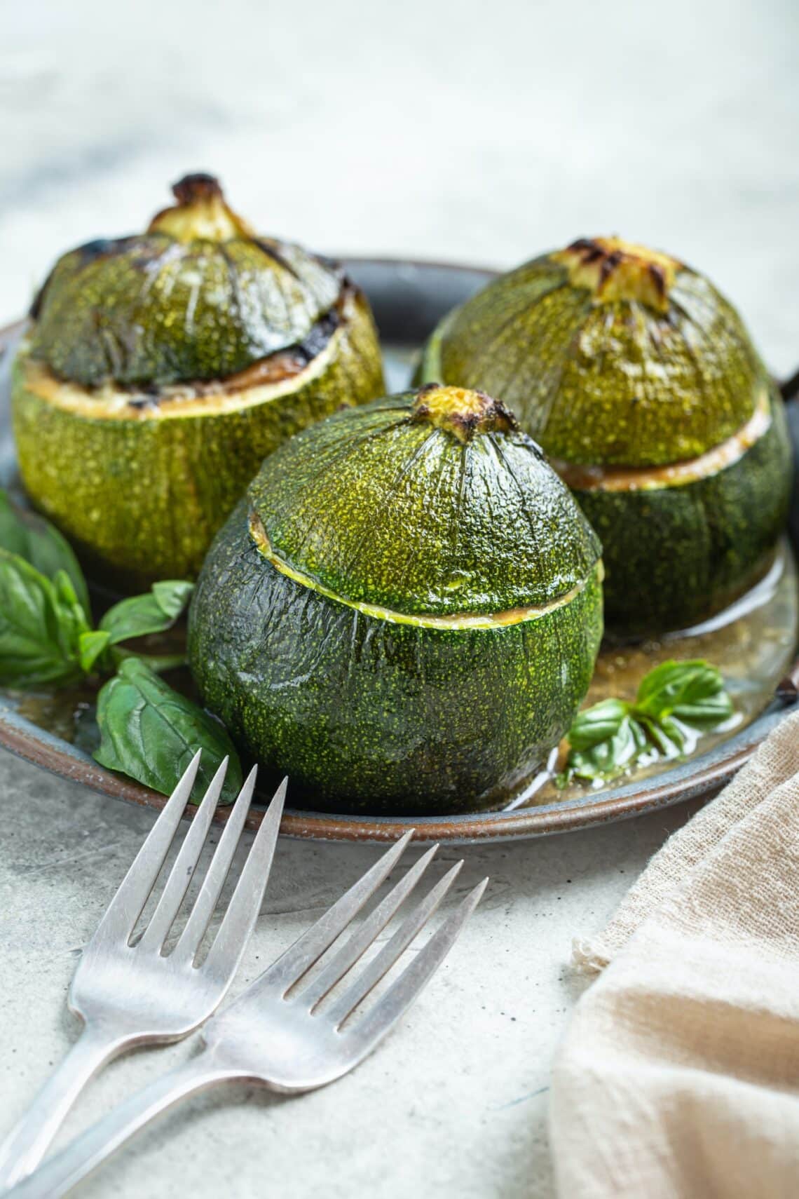 Gourmet Zucchini Filled With Tuna And Quinoa