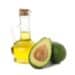 Ripe Fresh Avocado And Oil Isolated On White Background