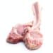 Slices Raw Lamb Chops.