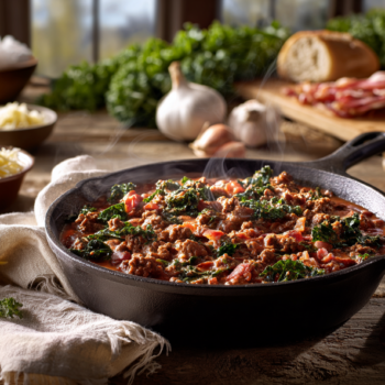 Hearty Beef, Bacon And Kale Recipe