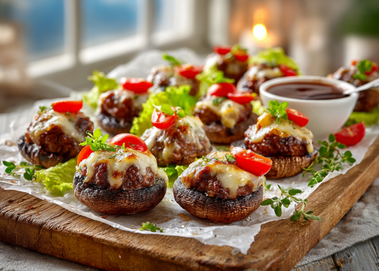 Delightful Baby Portobello Burger Bites