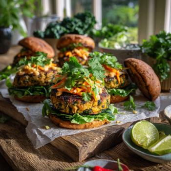 Thai Burger With Turkey Mince And Kale