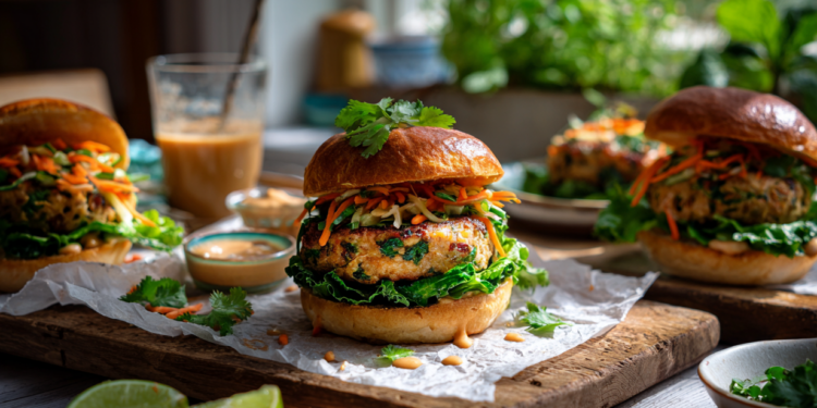 Thai Burger With Turkey Mince And Kale