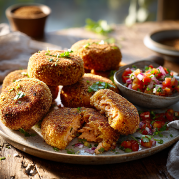 Delicious Minced Salmon Croquettes With African Spices
