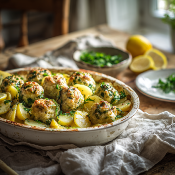 Fluffy Fish Meatballs With Potatoes Recipe
