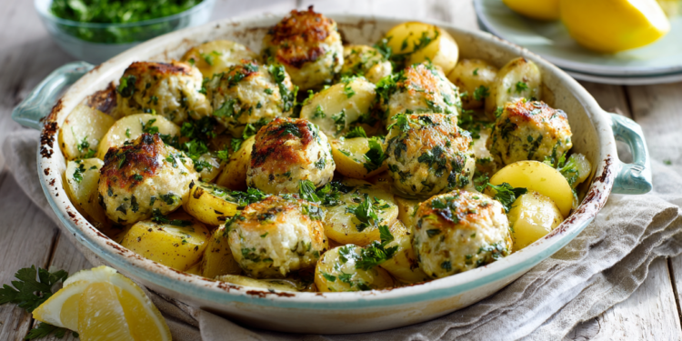 Fluffy Fish Meatballs With Potatoes Recipe