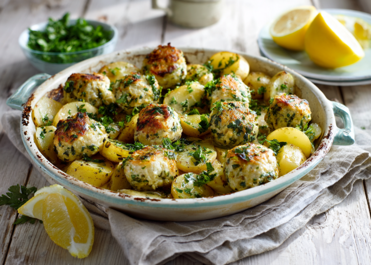 Fluffy Fish Meatballs With Potatoes Recipe