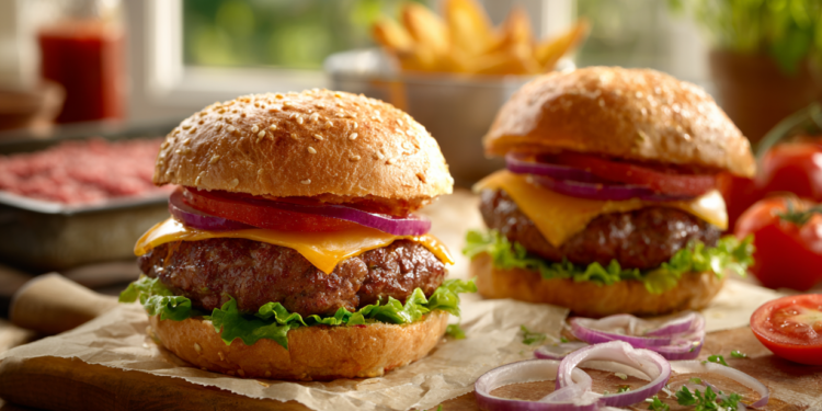 Heavenly Homemade Burgers With Lean Beef