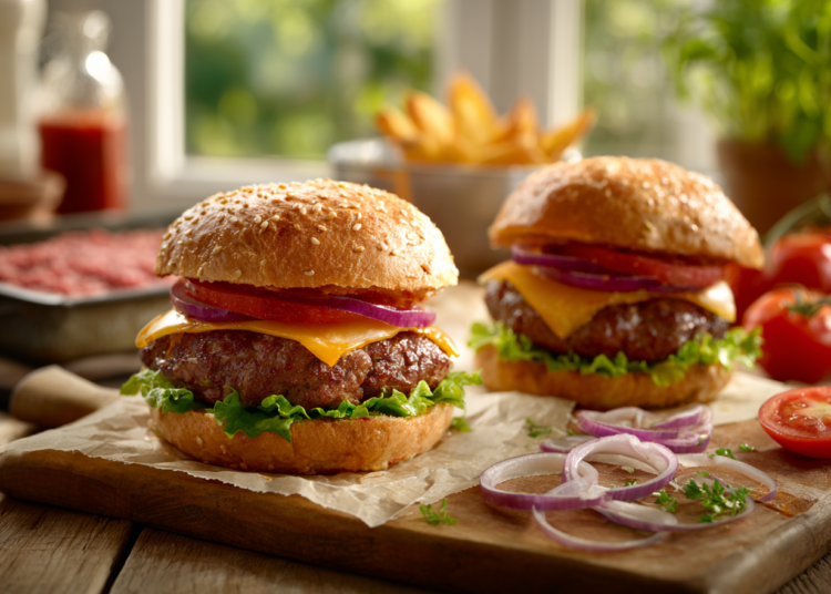 Heavenly Homemade Burgers With Lean Beef