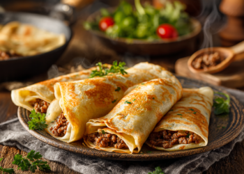 Finger-Lickin' Good Crepes With Minced Meat