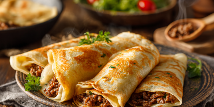 Finger-Lickin' Good Crepes With Minced Meat