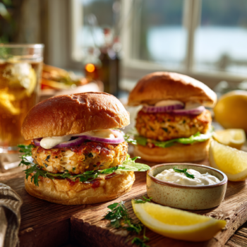 Simple Crab Cake Burgers 2 Simple Crab Cake Burgers