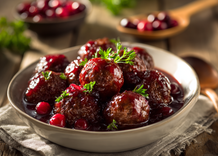 Tangy Cranberry Meatballs