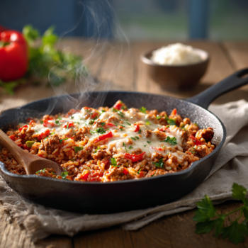Yummy Inside-Out Stuffed Pepper Skillet Recipe
