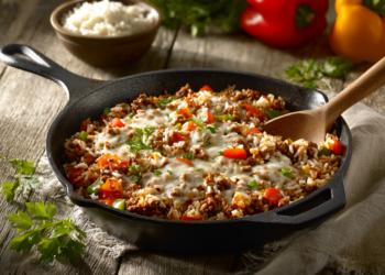 Yummy Inside-Out Stuffed Pepper Skillet Recipe