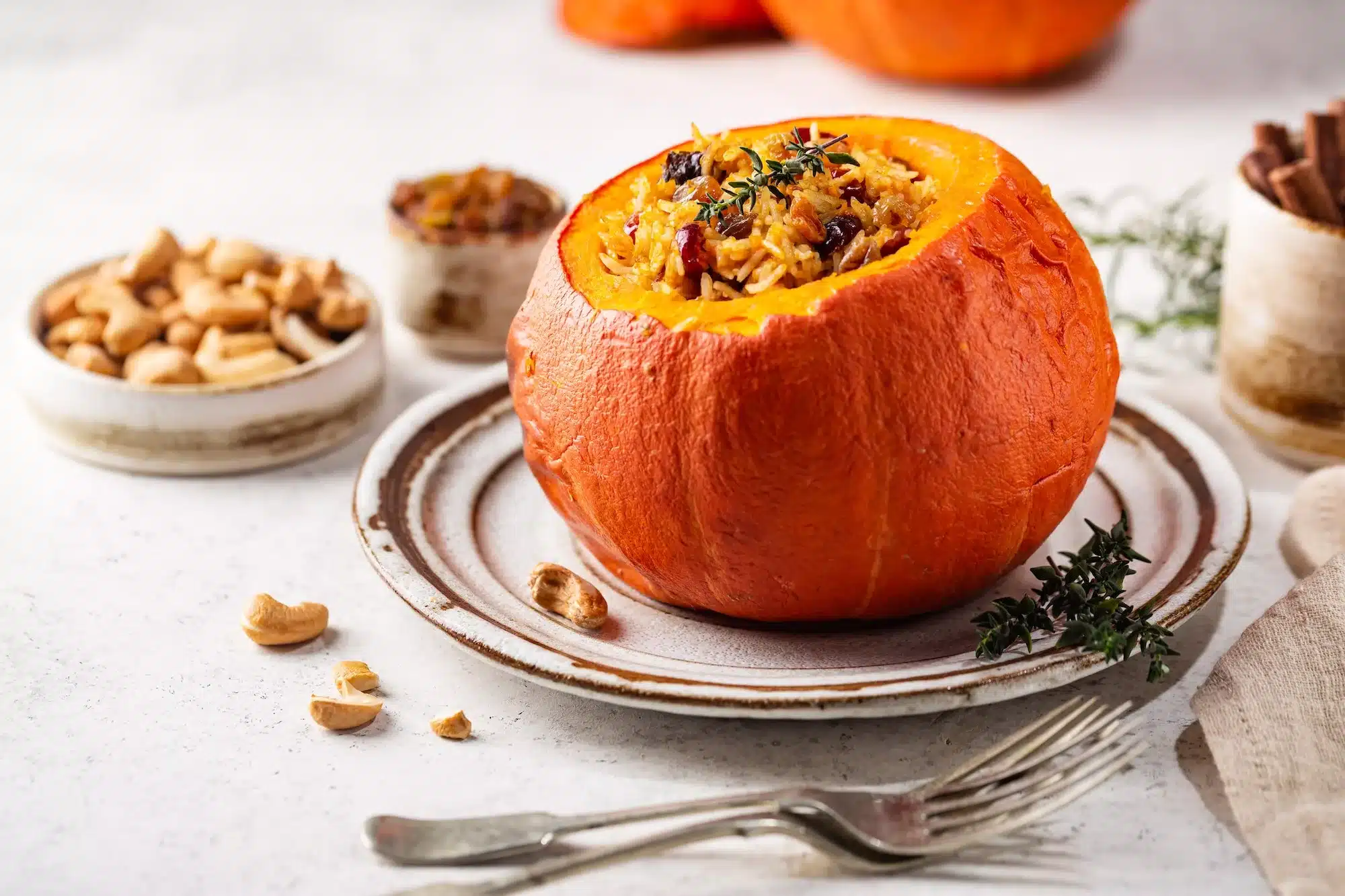 97 Britsh Inspired Mince Recipes 76 Stuffed Pumpkin With Beef Mince, Rice, Raisins And Gruyere