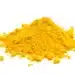 Turmeric Powder On White Background.