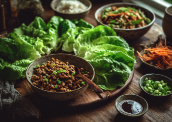 Simplified Chinese Lettuce Wraps