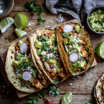 Special Chili, Garlic And Lime Healthy Chicken Tacos