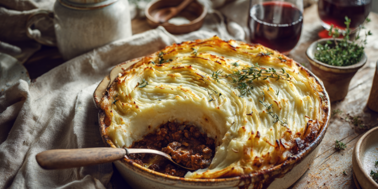 Creamy Lamb Pie With Potato Puree