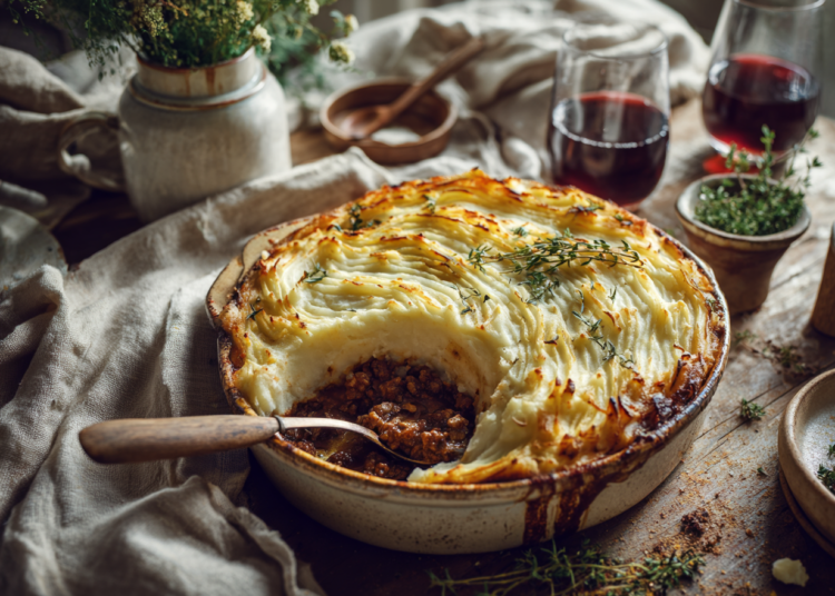 Creamy Lamb Pie With Potato Puree