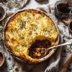 Creamy Lamb Pie With Potato Puree