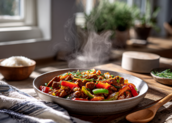 Minced Pork With Capsicum Fiesta