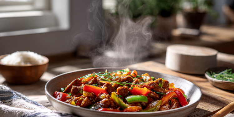 Minced Pork With Capsicum Fiesta