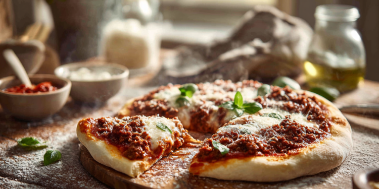 Minced Meat Pizza Easy To Make, Easy To Bake