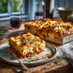 Flipped Pastitsio With Chicken Mince
