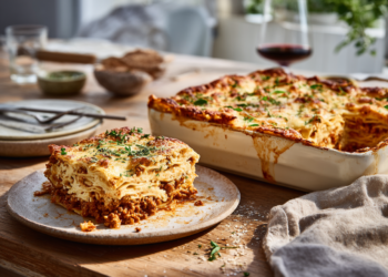 Flipped Pastitsio With Chicken Mince