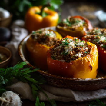 Low-Calorie Ground Turkey And Quinoa Stuffed Peppers