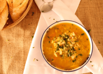 Hearty Ground Chicken And Kale Soup