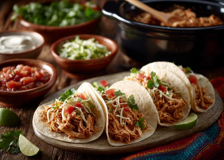 Hearty Slow Cooker Chicken Tacos 1 Hearty Slow Cooker Chicken Tacos
