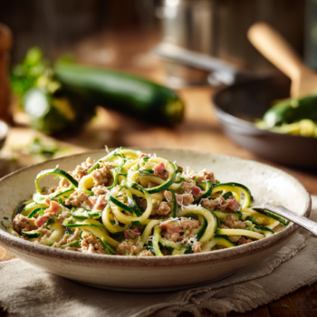 Easy Ground Turkey Carbonara
