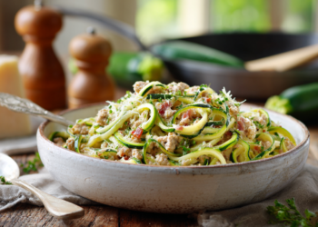 Easy Ground Turkey Carbonara