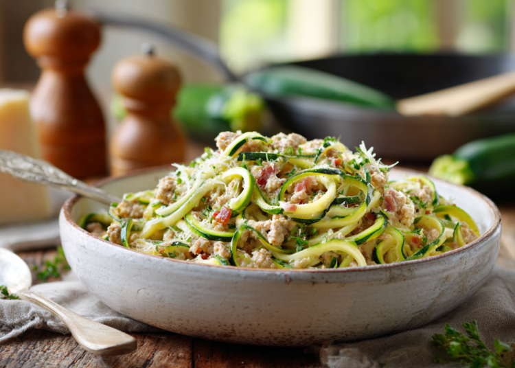 Easy Ground Turkey Carbonara
