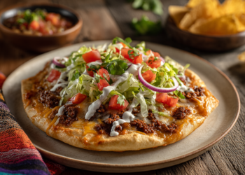 Delicious Mini Taco Pizza