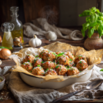 Oven Baked Beef Meatballs
