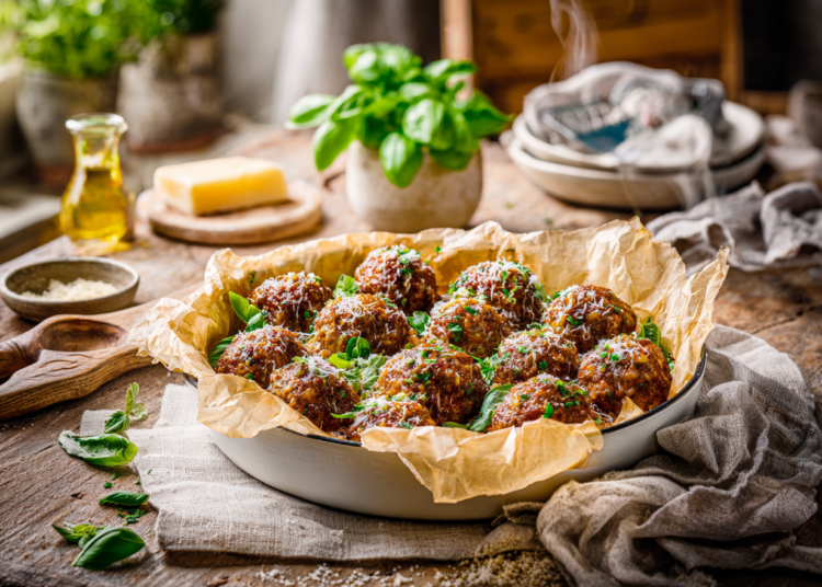 Oven Baked Beef Meatballs