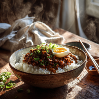 Authentic Chinese Braised Minced Pork Over Rice Recipe