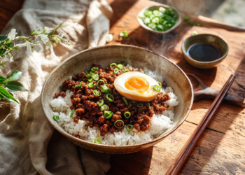 Authentic Chinese Braised Minced Pork Over Rice Recipe