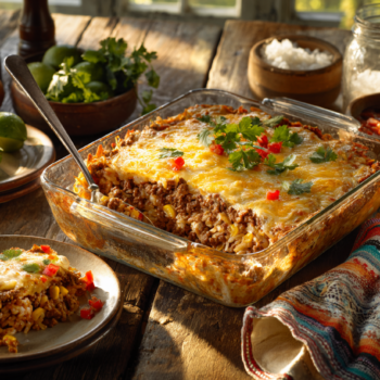 Party Perfect Mexican Ground Beef Casserole With Rice