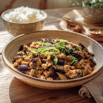Hearty Minced Pork With Eggplant Stir Fry 2 Hearty Minced Pork With Eggplant Stir Fry