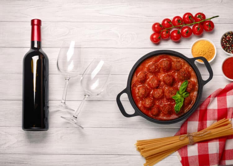 Wine And Mince Meatballs