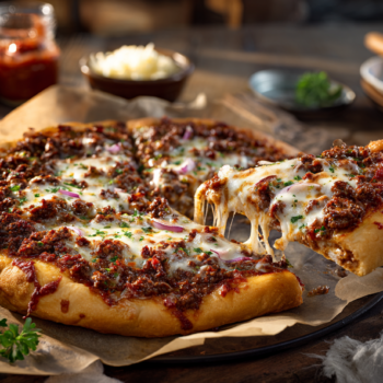 Ground Beef Pizza The All-American Classic